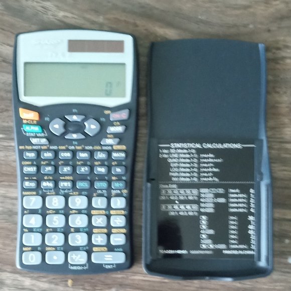 Vintage Sharp EL-546W Advanced D.A.L Twin Power Solar Scientific Calculator - Picture 1 of 4